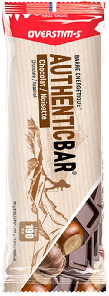 Overstims  - Authentic Bar 50 g. Chocolat Noisette - Barre Energétique