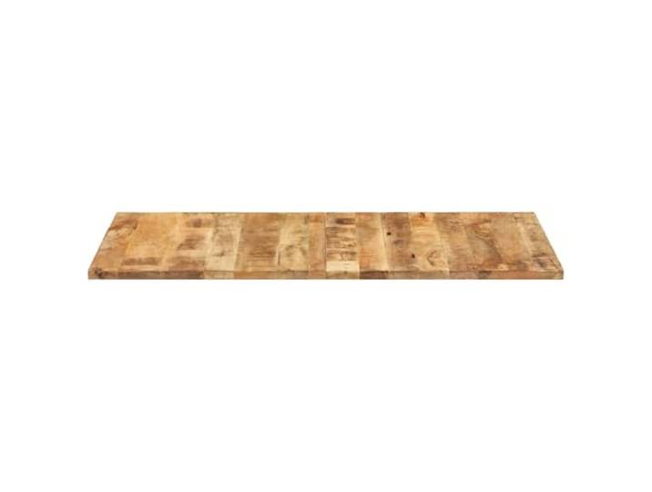 Tischplatte aus Mango Massivholz, 25-27 mm, 140x60 cm Robustes Holz, unbehandelt, leicht zu reinigen, vielseitiges Design, für Haus und Gewerbebereich