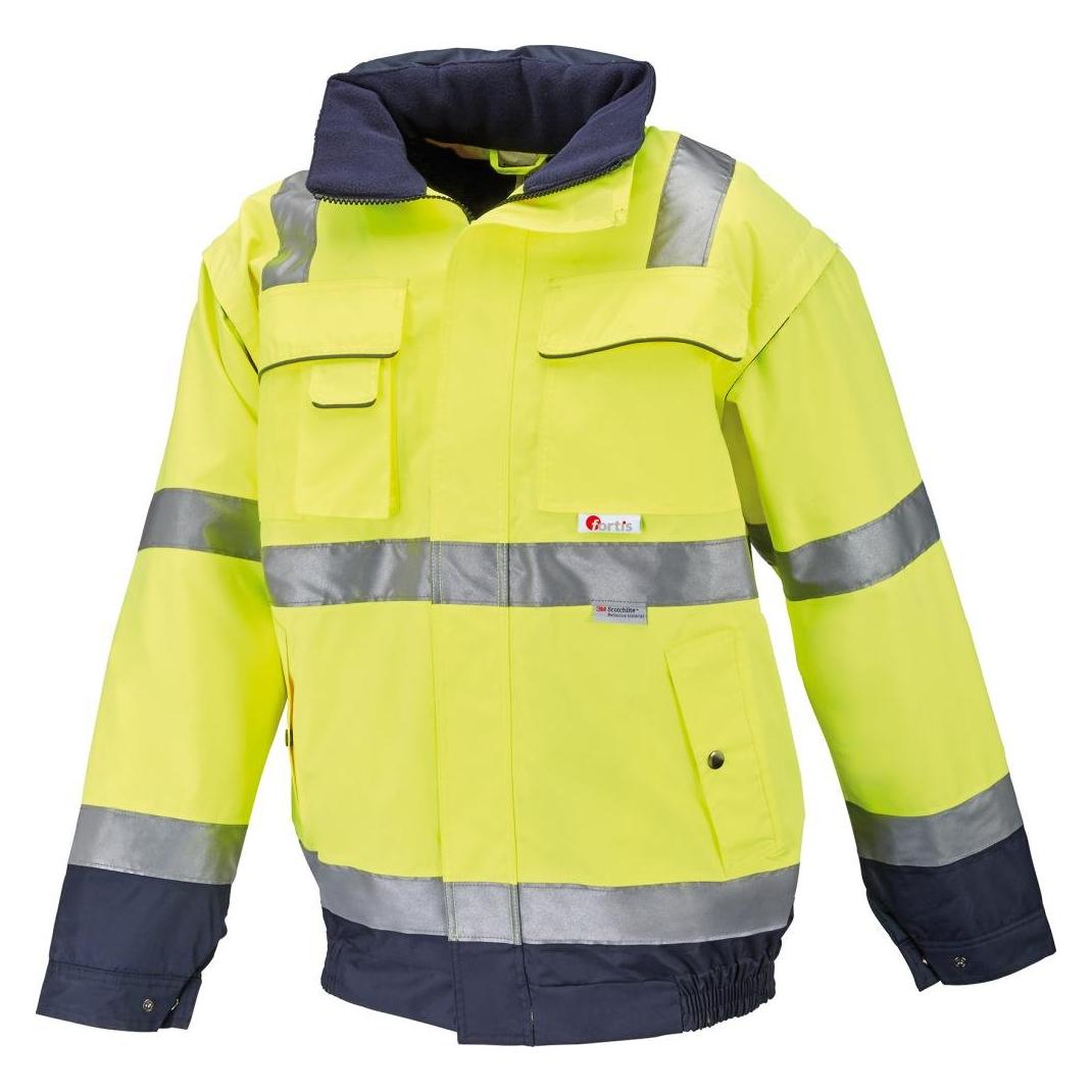 Fortis Warnjacke Arthur gelb marine Gr. S (S) (4063726004437)