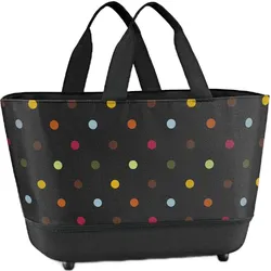 Shoppingbasket Tasche mit bunten Punkten