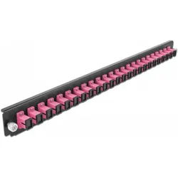Delock Rack-Montageblech für Glasfaser-Spleissbox, Server Zubehör, Schwarz