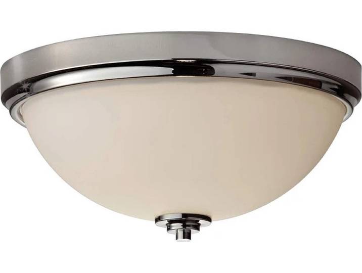 Landelijke Plafondlamp - Steady Lighting - Metaal - Landelijk - E27 - L: 33.5cm - Voor Binnen / Binnen - Woonkamer - Eetkamer - Zilver