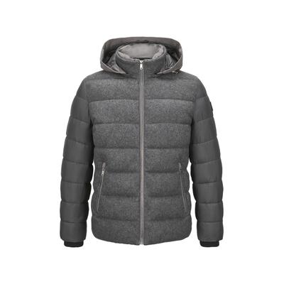 Winterjacke MILESTONE "MSShepard", Herren, Gr. 50, grau (anthrazit), Jacken Winterjacke, mit leicht taillierter Passform