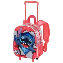 Lilo und Stitch Thing-Kleiner 3D Rucksack Rädern, Rosa
