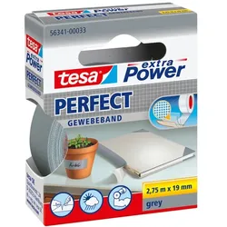 tesa Gewebeklebeband extra Power Grau