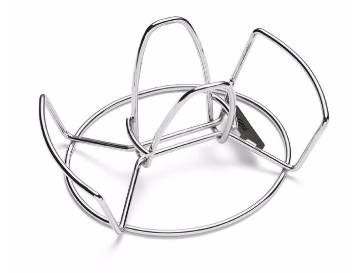 Weber Geflügelhalter Grill Zubehör – Weber Grill Ablage/Grill Rollwagen/Grill Erweiterung – edelstahl