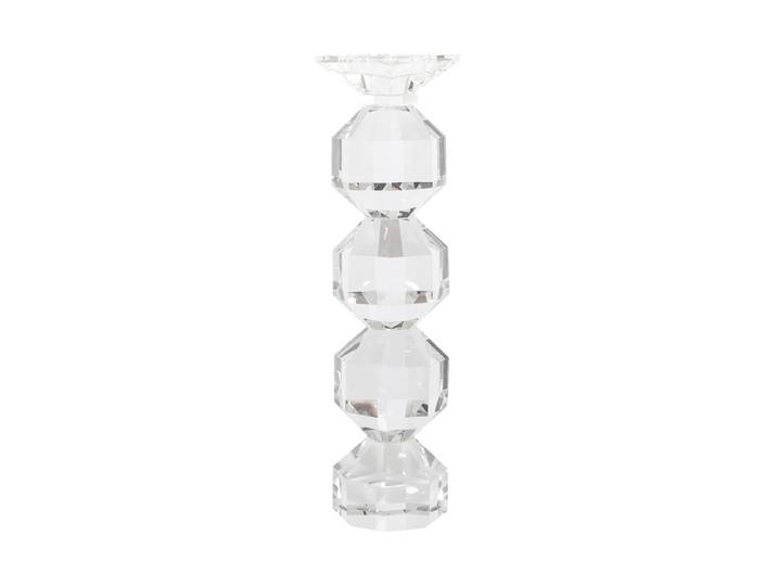 Grosser Design Kristall Kerzenständer „Safia“ Transparent Large, Ø 10 x 43.5 cm Richmond Interiors