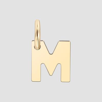 Buchstabenanhänger ADELIA´S "Anhänger – Buchstabe N Buchstabenanhänger aus 375 Gold", gold, Schmuckanhänger, Damen, Gelbgold 375, Ideal zum Verschenken – schlicht und stilvoll
