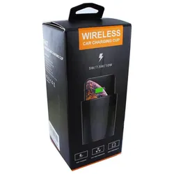 cyoo Induktives Cup charger KFZ PKW LKW 10W (10 W), Wireless Charger, Schwarz
