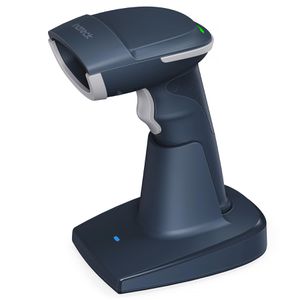 Inateck Barcode-Scanner BCST-54_blue, kabellos, USB, Bluetooth, Funk, 2D Imager, Handscanner, mit Basisstation