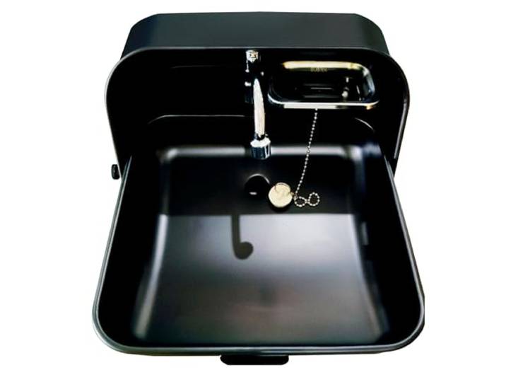 RV Caravan Oder Boot Waschbecken Edelstahl Handwaschbecken, RV Camping Spüle Bausatz Mit Wasserhahn, Wandmontiert RV Wohnmobil Spülbecken Set, Für Wohnmobil, Camping Spülbecken, Camping Waschbecken