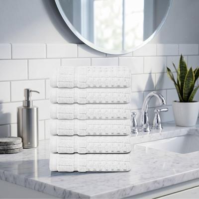 Home Weavers Inc Home Weavers Willow Collection 630GSM Cotton Zero Twist Super Absorbent Wash Cloth - 13x13