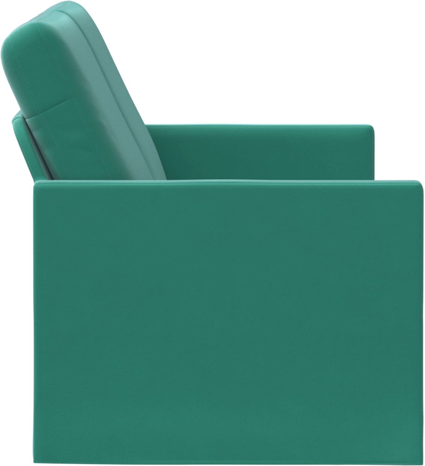 vidaXL Canapé 2 places Turquoise 130 x 81 x 82 cm Velours (V)