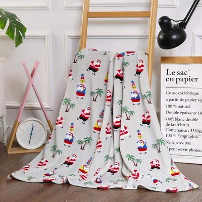 Elegant Comfort Holiday Printed Fleece Throw/Blanket-50 x 60inch