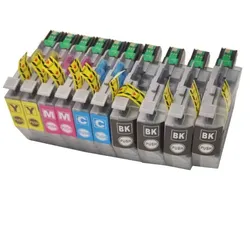 10x Tintenpatronen kompatibel f. MFC-J5340DW  ersetzt Brother LC-422XL und LC-422 Tintenpatronen