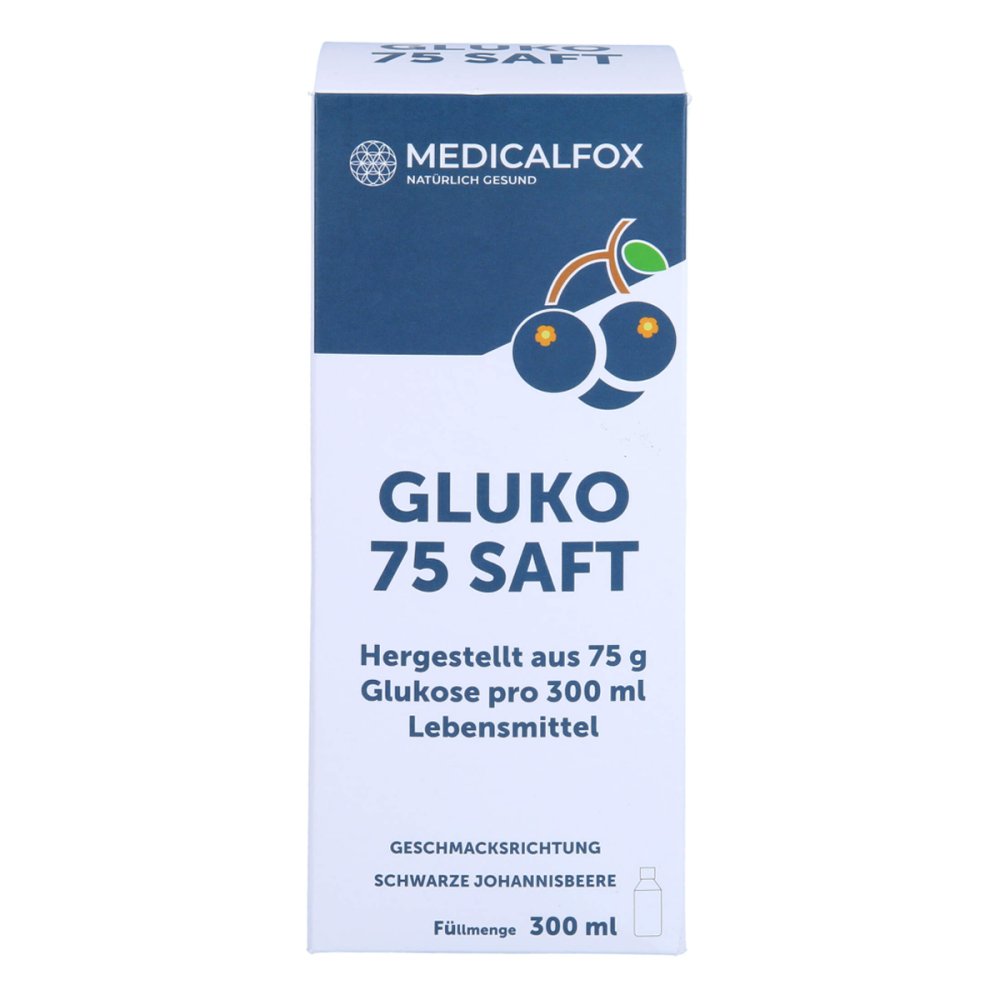 MEDICALFOX GmbH Gluko 75 Saft Schwarze Johannisbeere 17870194