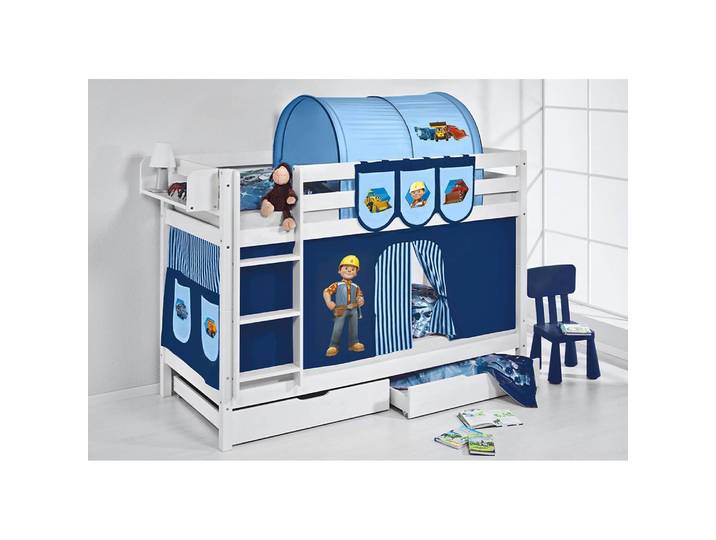 Etagenbett Bob der Baumeister 90 x 190cm Weiß