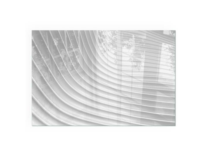 KAMINBODENPLATTE 60x40 cm - Wellen zarter Linien