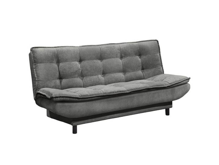 Lomadox Schlafsofa PIRNA-09, Schlafcouch Sofa Couch Jugendzimmer Gästezimmer grau Bettkasten