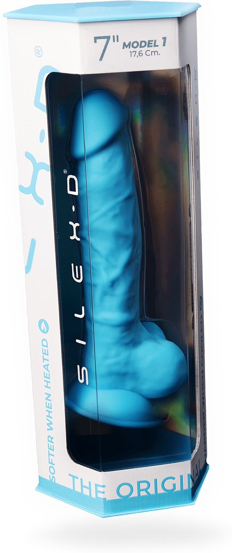 SilexD Gode Réaliste N°1 - 17,6 cm 7" Bleu