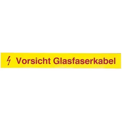 EFB 80361.1-50 LWL-Kennzeichnungsstreifen,Vorsicht Glasfaserkabel, VPE 50 80361150