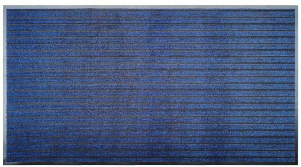 Brayden Studio Nakale Striped Doormat Blue Rectangle W60 x L180 cm