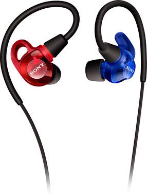 Sony IER-M500 red and blue rouge et bleu