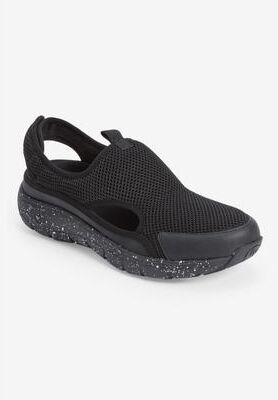 Women's The Cheren Trail Sneaker by Comfortview in Black (Size 9 1/2 M)