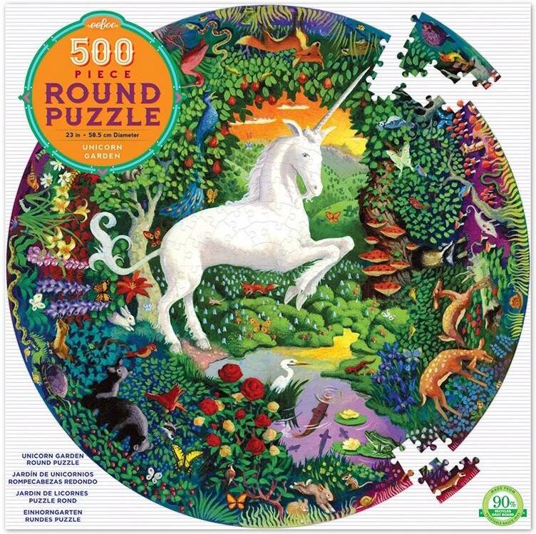 Eeboo Puzzle Unicorn garden - 500 pcs