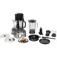 Kompakt-Küchenmaschine MultiPro XL Weigh+ silber, 1.000 Watt, integrierte Waage, Mixaufsatz