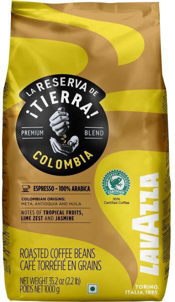 Lavazza Tierra Columbia Espresso Helbønner, 1000 G