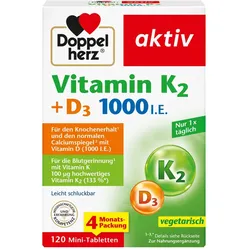 Doppelherz Vitamin K2 + D3 1000 I.E. 120 St