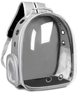 Inspired Living Space Capsule Cat Backpack Carrier With Transparent Bubble Window gray