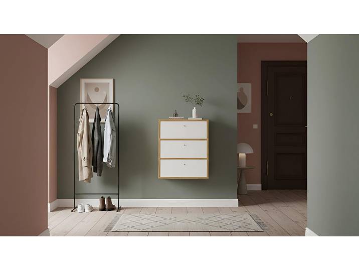 Hängesideboard mit Schubladen – kostenlose Holzmuster Eiche Natur geölt