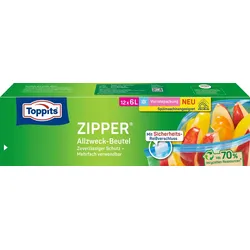 Toppits Gefrierbeutel ZIPPER 6,0 l