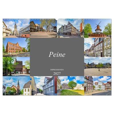 Peine Impressionen (Wandkalender 2027 DIN A2 quer), CALVENDO Monatskalender