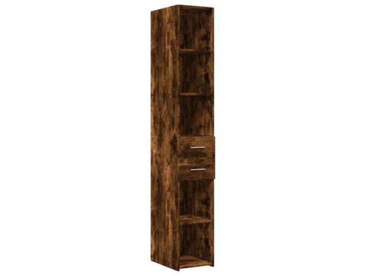 GHVBNMF Highboard Räuchereiche 30x42,5x185 cm Holzwerkstoff Schrank Schlanker Beistellschrank für Wohnzimmer und Schlafzimmer bietet viel Stauraum bei platzsparendem Design.