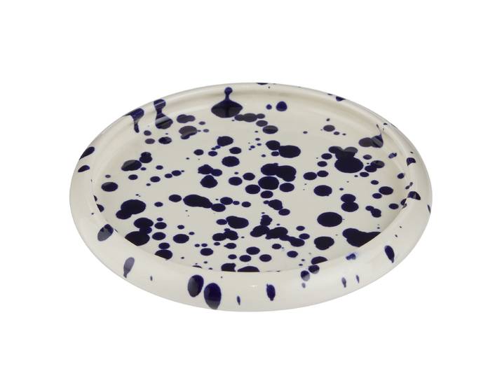 Appetizerteller BOOGY SPLASH 12 x 2 x 12cm Blau/Dunkelblau