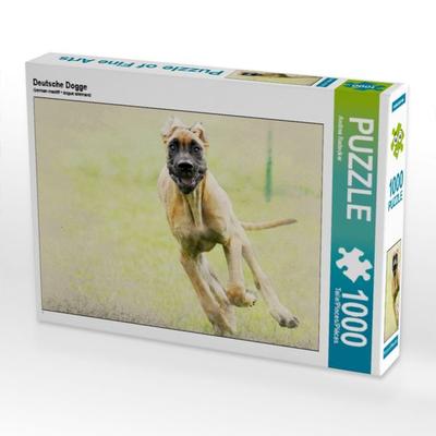 CALVENDO Puzzle Deutsche Dogge | 1000 Teile Lege-Größe 64x48cm Foto-Puzzle für glückliche Stunden