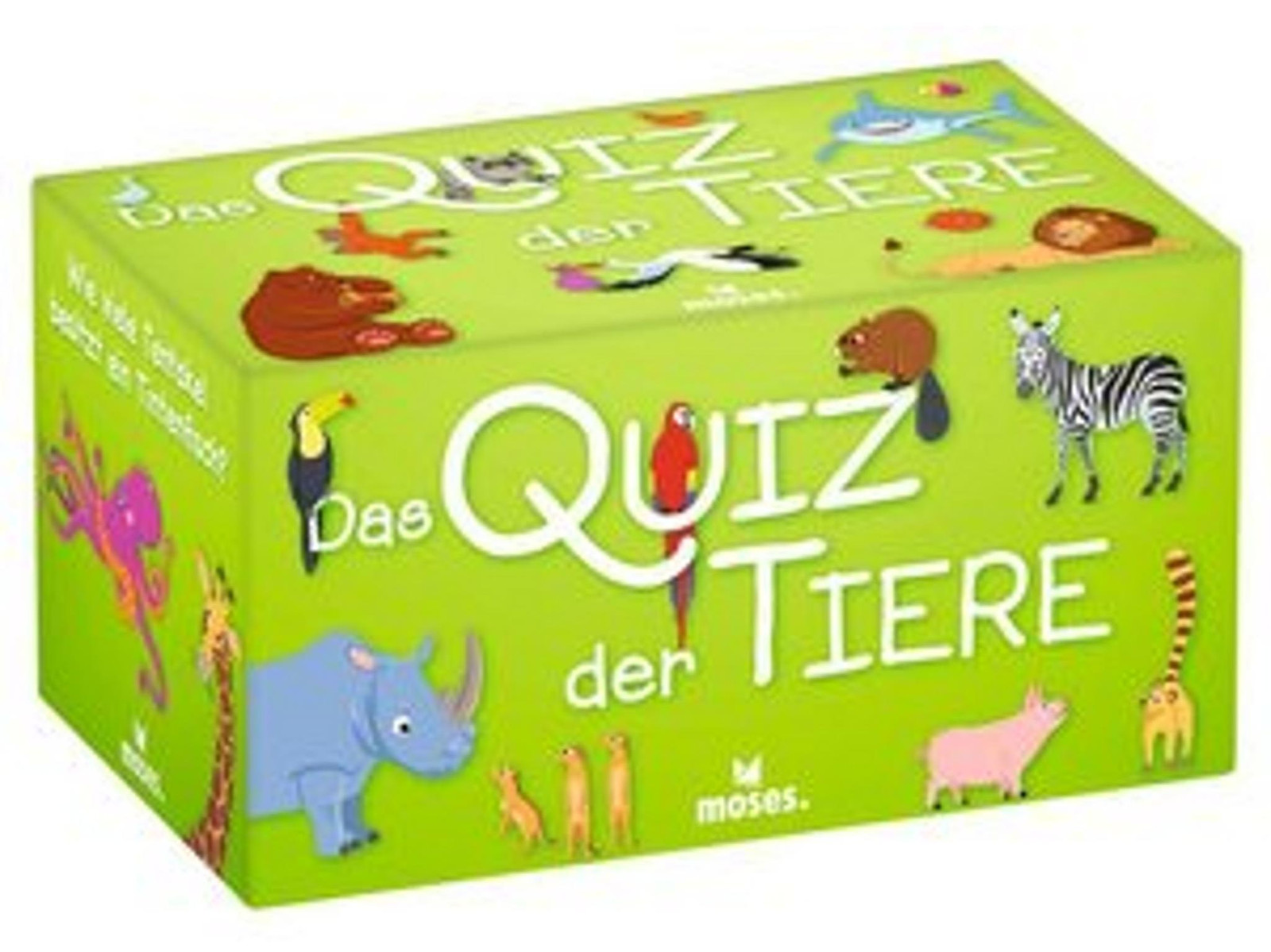 Moses Quiz: Kinderkennisquiz over het dierenrijk met 100 vragen voor kinderen vanaf 8 jaar