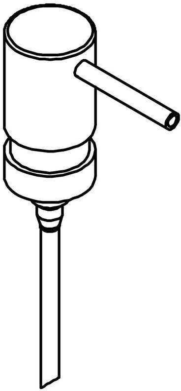 HEWI replacement pump head for System 162 and 900 Art. 162.06.E01