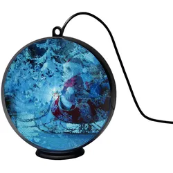 Konstsmide Weihnachtsbeleuchtung  Hologrammkugel 3D Winterlandschaft 64 Dioden