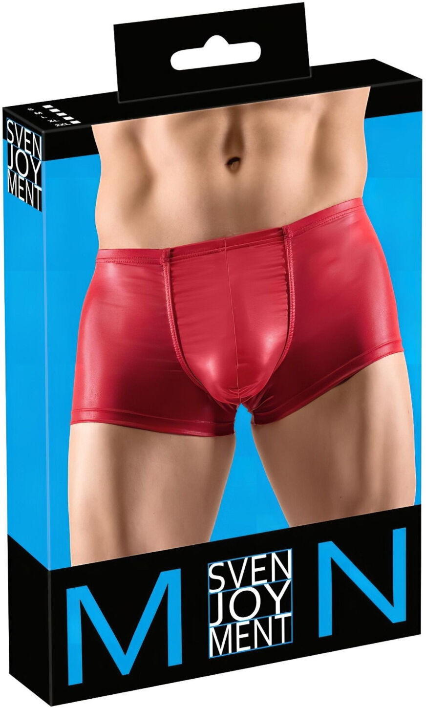 Svenjoyment - Shiny Push-Up Boxer Briefs (Red) - M