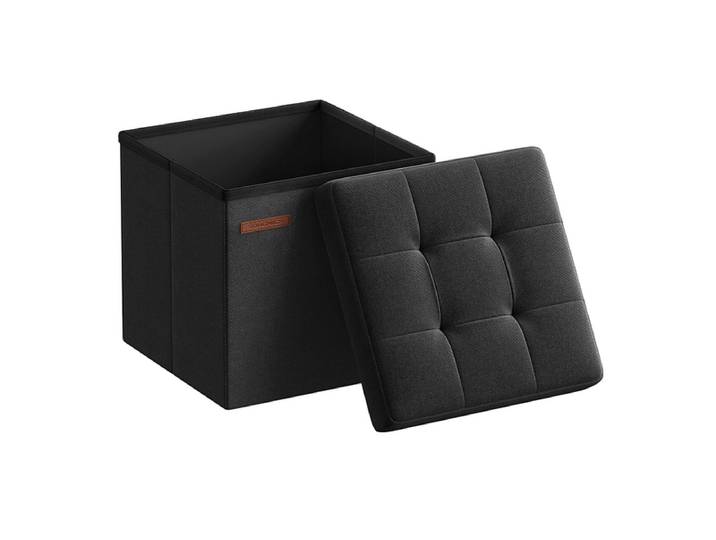 Aufbewahrungshocker SONGMICS 30x30x30cm edelstahl black