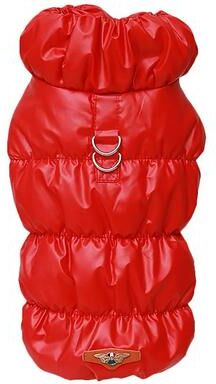 Inspired Living CozyPaws Winter Dog Coat For Small Dogs l red