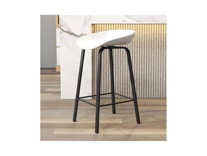 Bvn5kQ3dy Barstühle Barhocker, weißer Sitz, Hochstuhl, 65/75 cm(Klein)