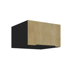 Aufsatzschrank Hochschrank 60 cm CREMONA Eiche Küchenzeile Küchenblock Küche