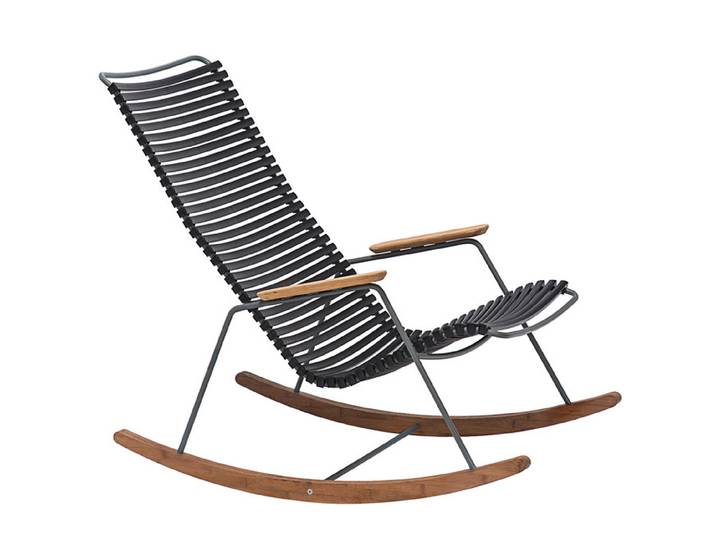 Schaukelstuhl Click Houe schwarz, Designer Henrik Pedersen, 64x92x100 cm