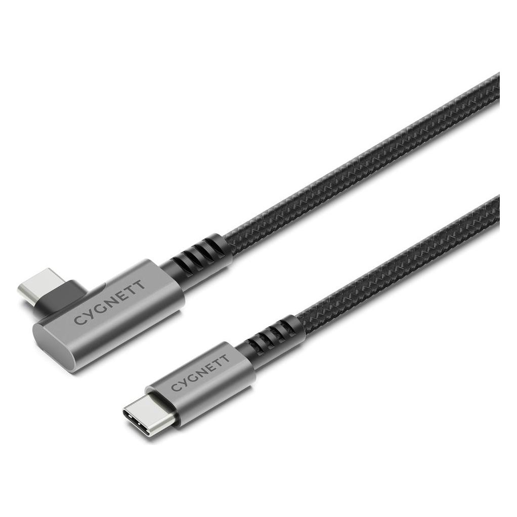 Cygnett Unite Rechtwinkliges Kabel (1 m, USB 3.2 Gen 1, 240 W) (CY5104PCTYC)