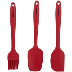 BERGNER Maroon - Set mit 3 Küchenutensilien aus Silikon in Rot